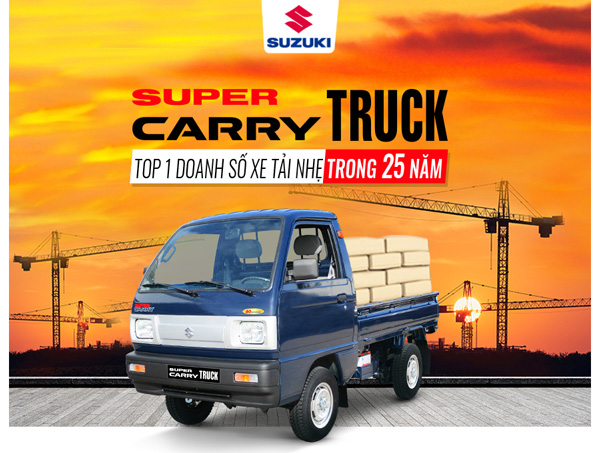 Dòng xe tải nhẹ Suzuki Super Carry Truck đa năng
